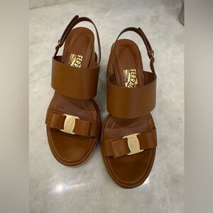 Salvatore Ferragamo Women's Tan Sandals